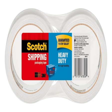 Scotch Scotch 1.88 in. W X 54.6 yd L Shipping Tape 3850-2